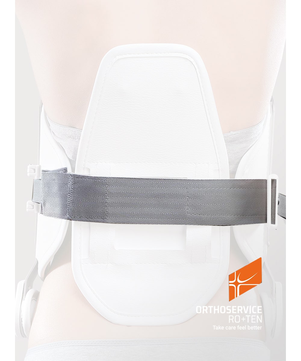 Cinghia di sostituzione Ro+Ten Modular Plus in materiale resistente, ideale come ricambio per tutori ortopedici, garantisce stabilità, sicurezza e durata nel tempo.