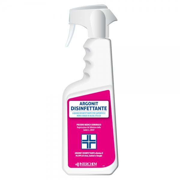 Disinfettante liq spray mani e superf. argonit base di alcool 750ml pmc 
