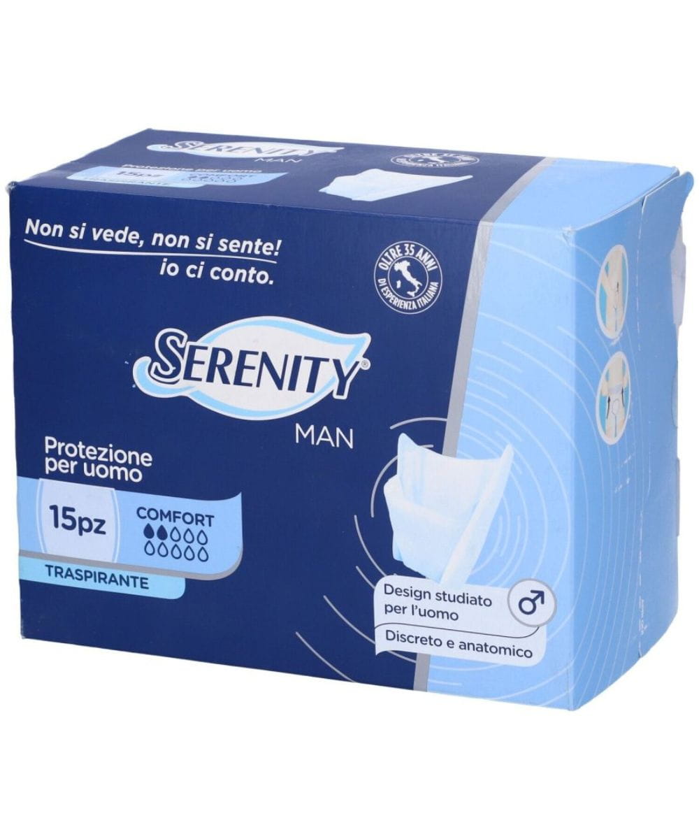assorbente maschile per incontinenza Serenity Man Comfort adesivo