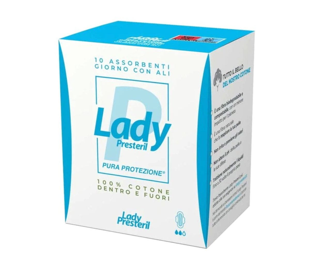 Lady presteril assorbente giorno con ali  cf. 10 pz. 