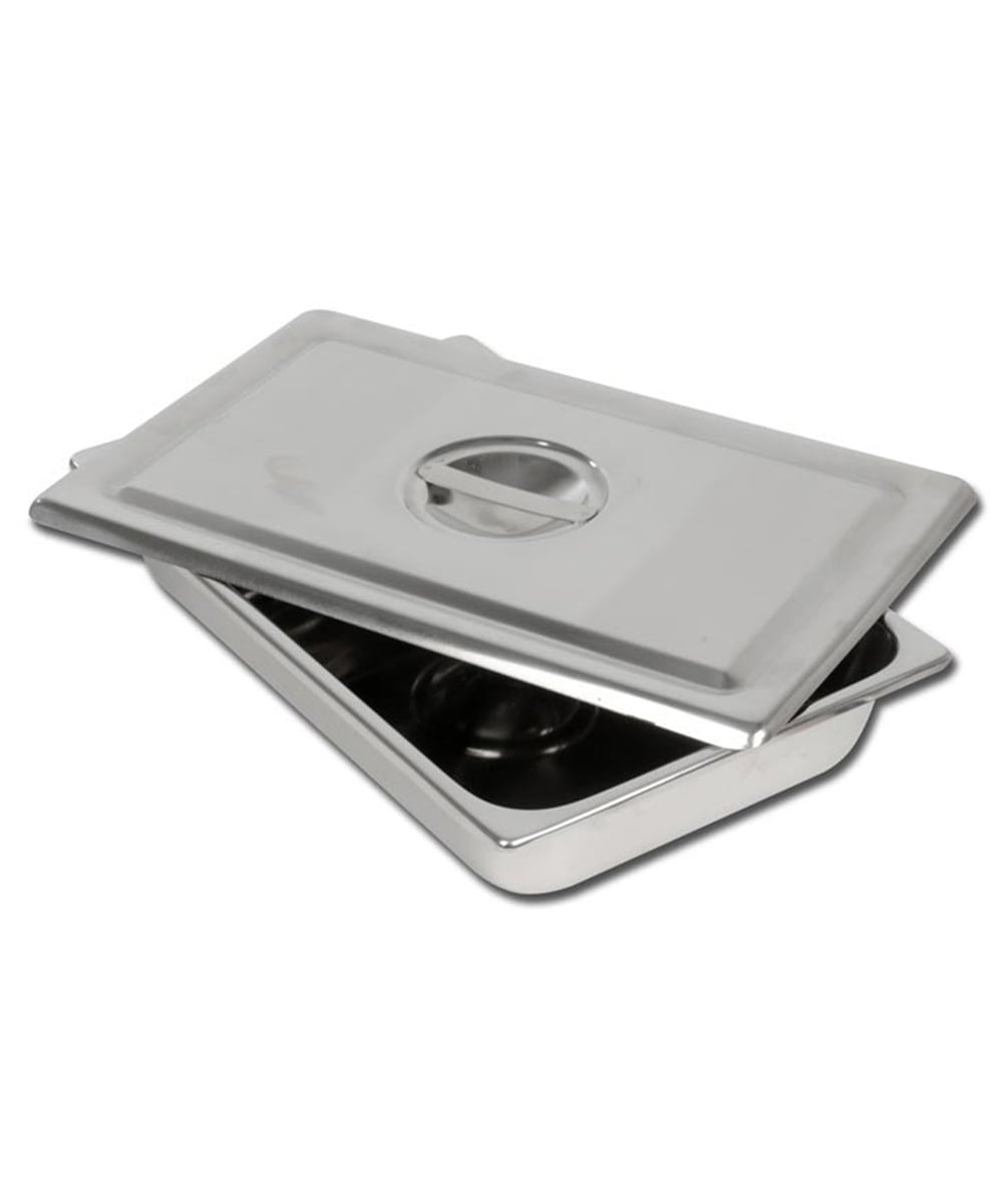 Bacinella inox c/coperchio 30x19x5 