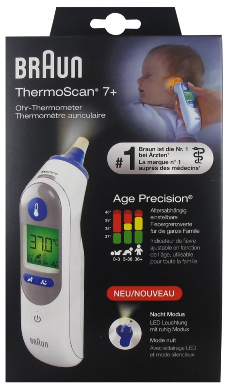 Termometro cl auricolare thermoscan 7+ 6525 braun 