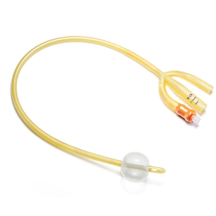 Catetere foley 3vie ch 18 cc. 5/15 in lattice siliconato conf. 10 pz. 