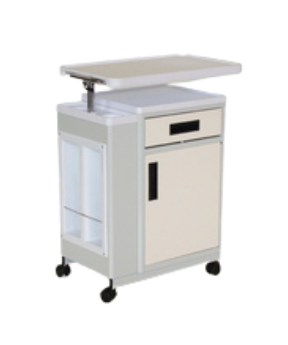 Comodino c/ruote e tavolo servitore 