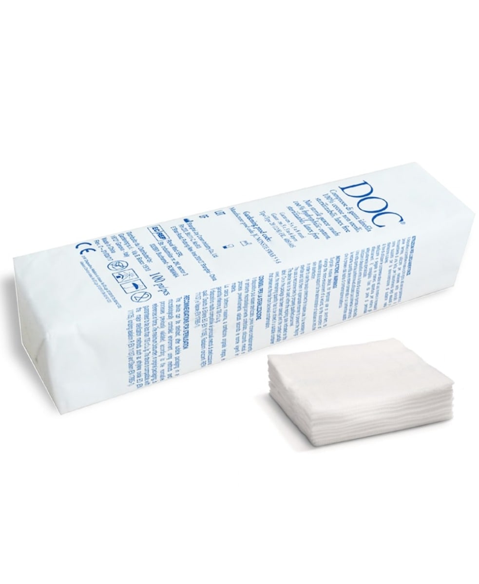 Compresse garza n/str 7,5x7,5 cm 16 strati cotone cf. 100 pz 