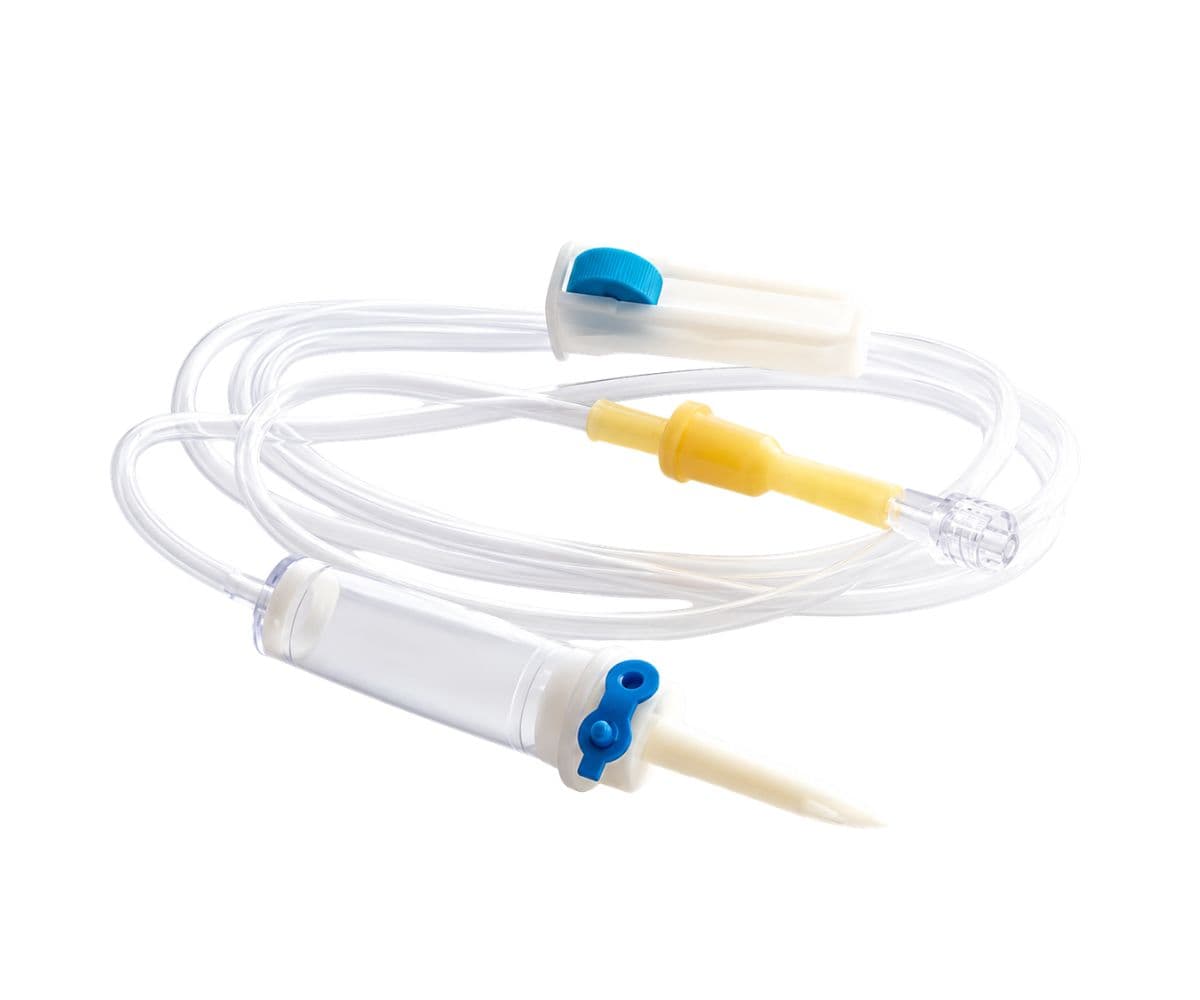 Deflussore universale con filtro e roller Luer-Lock tubo 120 cm