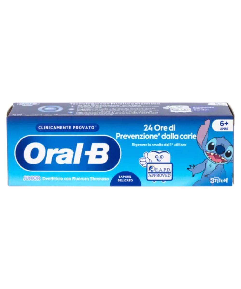 Dentifricio Oral-B Junior Stitch per bambini dai 6 ai 12 anni – 75 ml