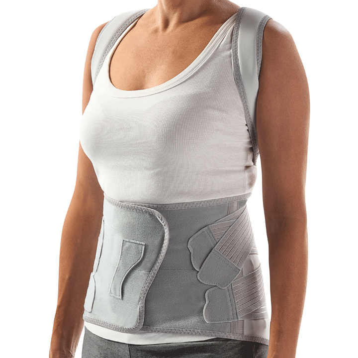 Donjoy dorsostrap 55 corsetto dorso-lombare con spallacci h 55cm mis xl 