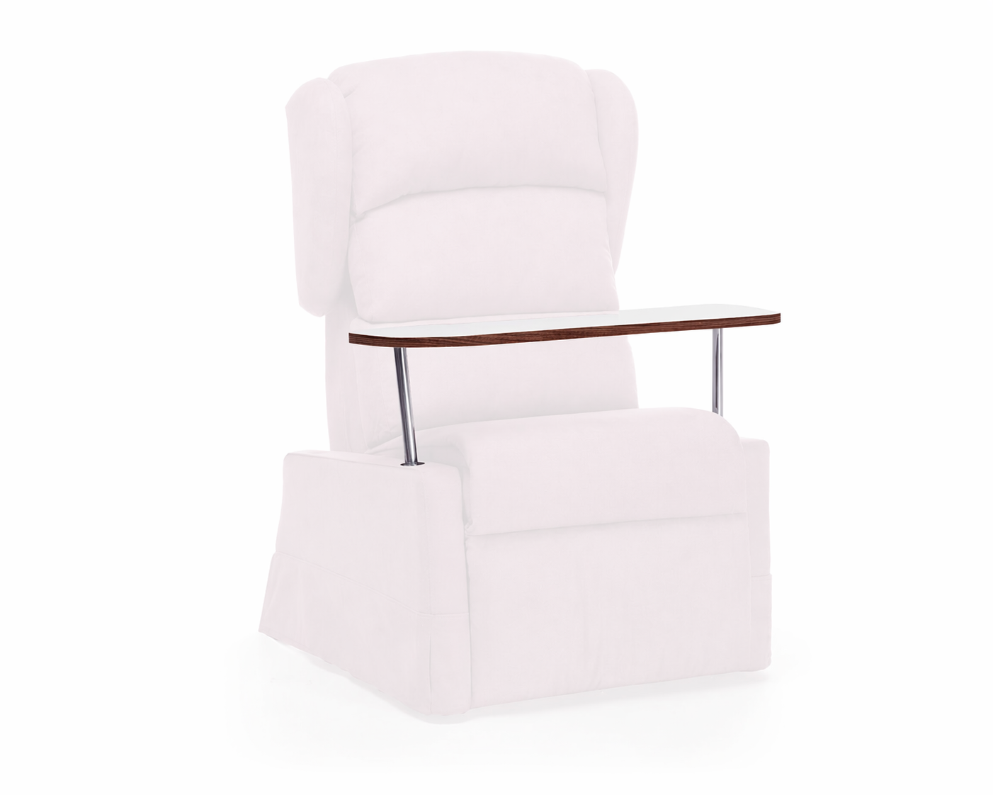 Tavolino sagomato in legno per poltrone moretti per po3xx, po4xx 