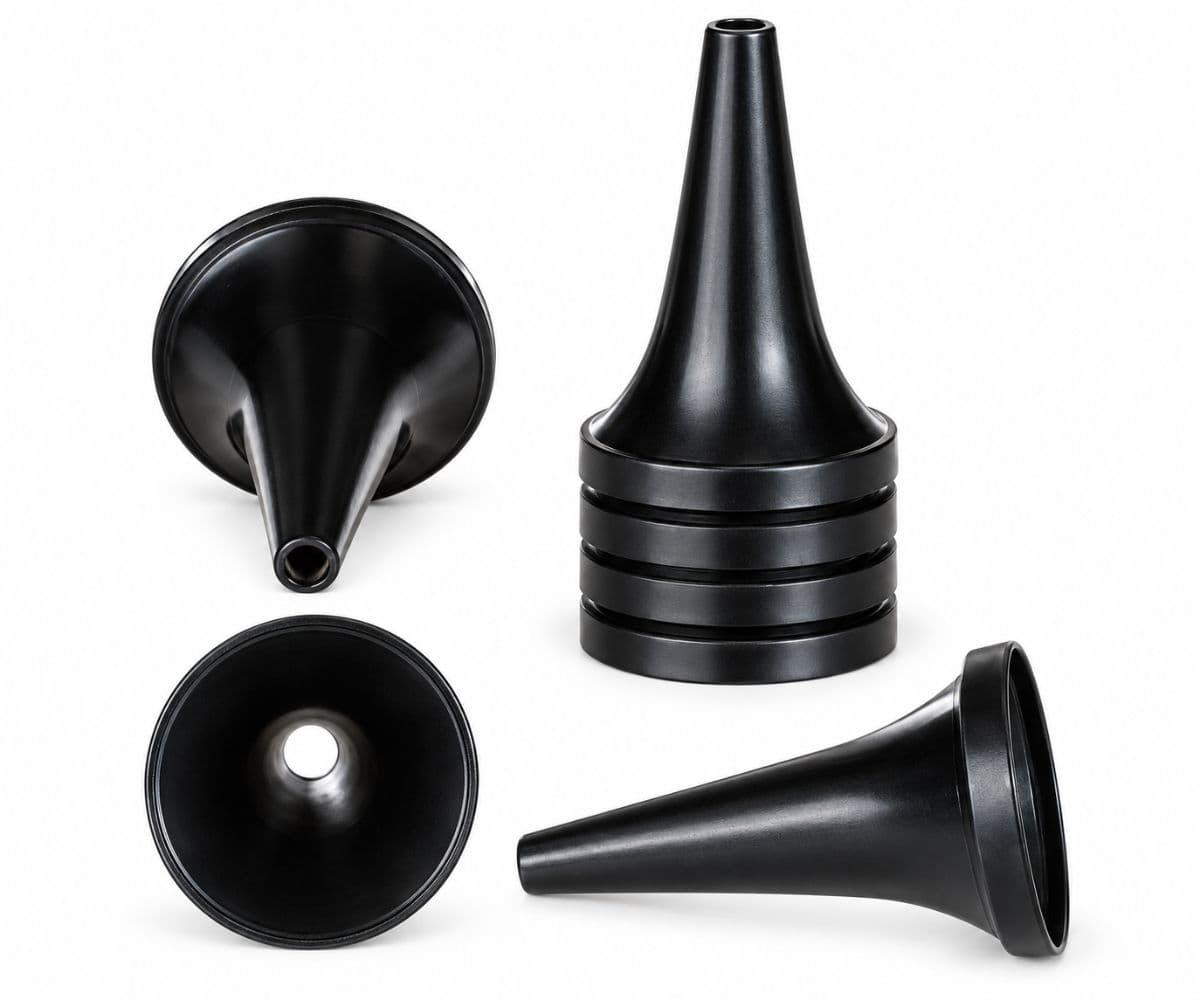 Speculum auricolare monouso 2.5 mm nero per otoscopi – 1000 pz