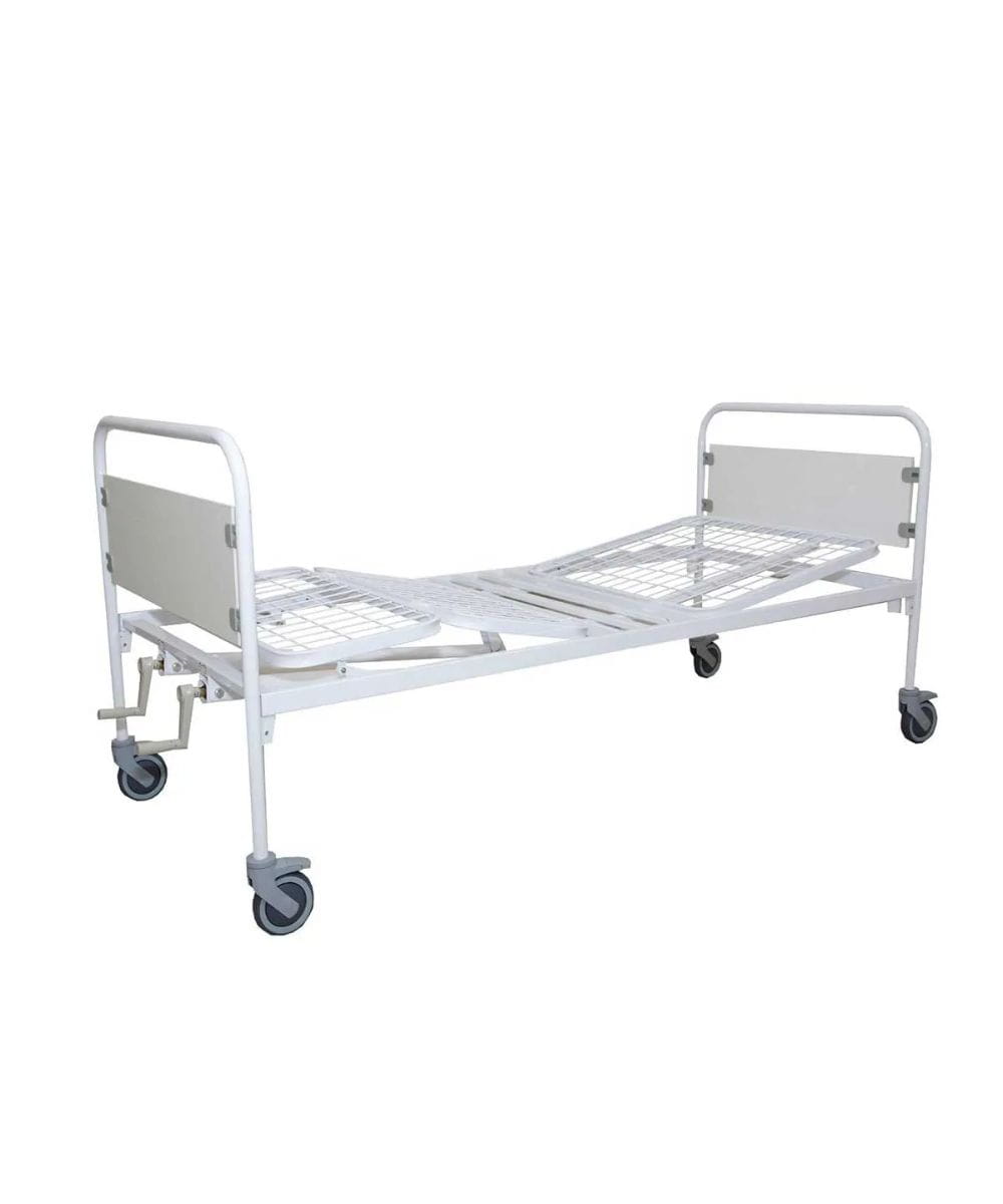 letto ortopedico 2 manovelle con sponde ribaltabili e ruote