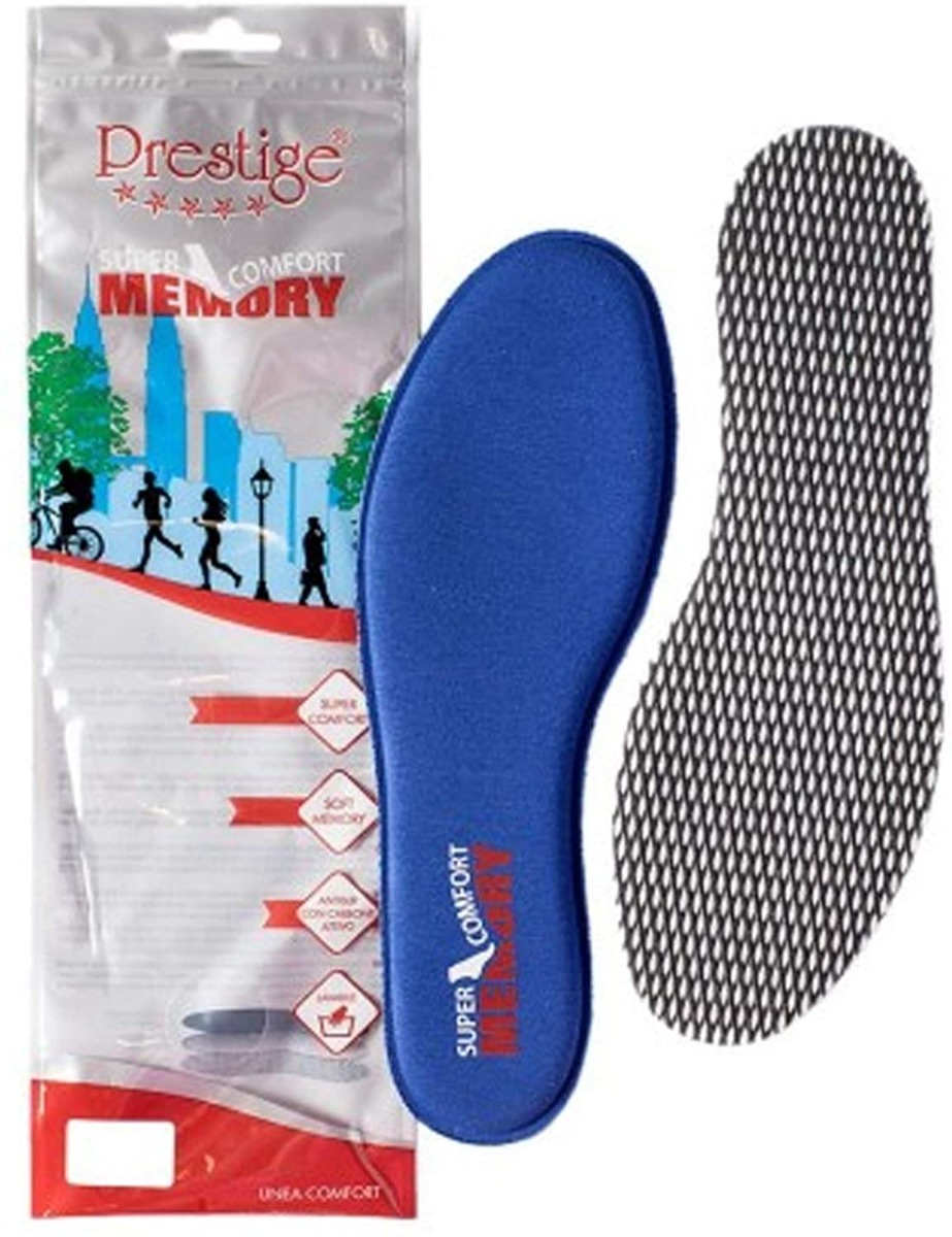 Soletta blu memory super confort mis. 42 in cotone 