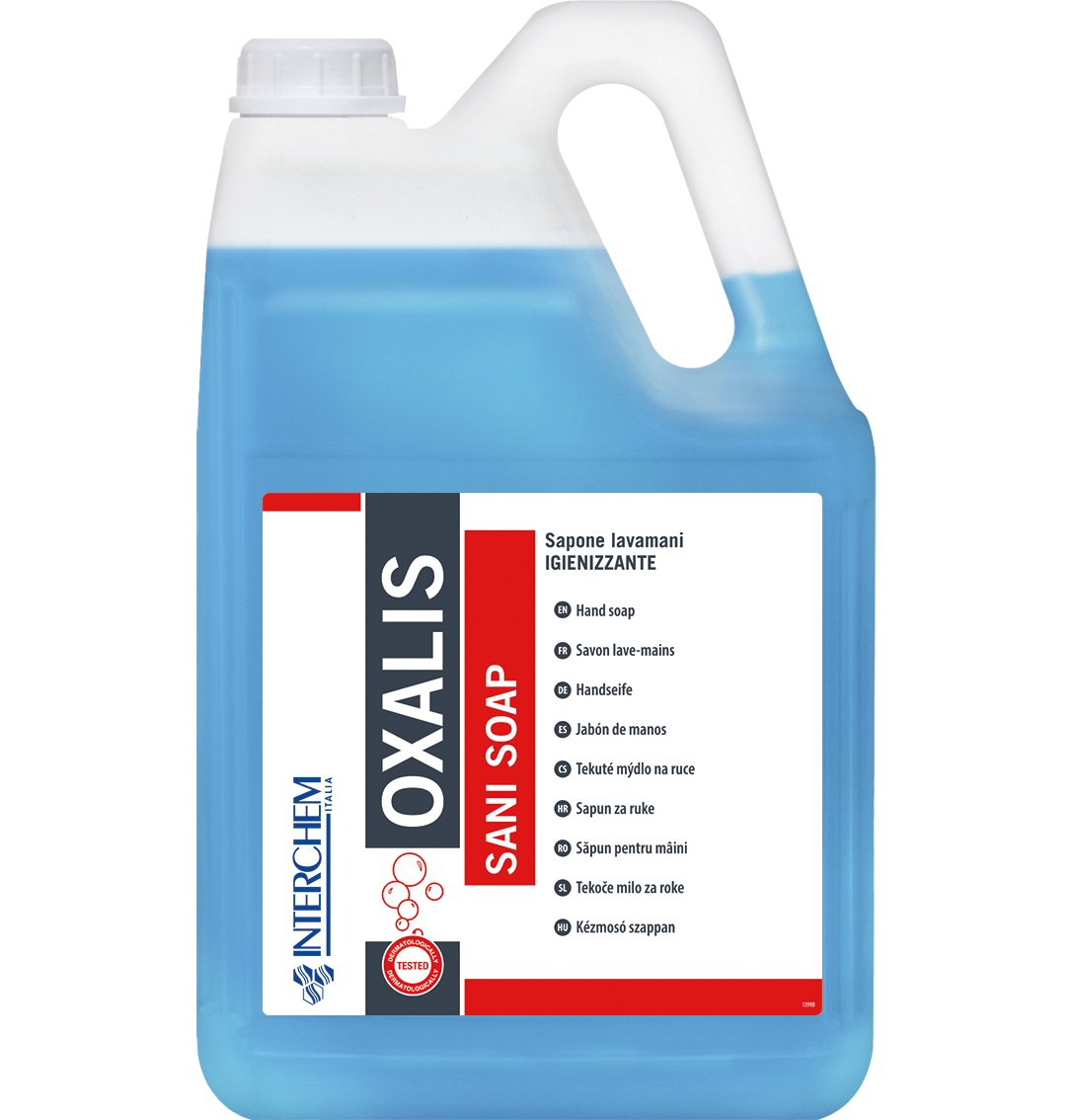 Sapone lavamani igienizzante oxalis sani soap tanica 5000ml 