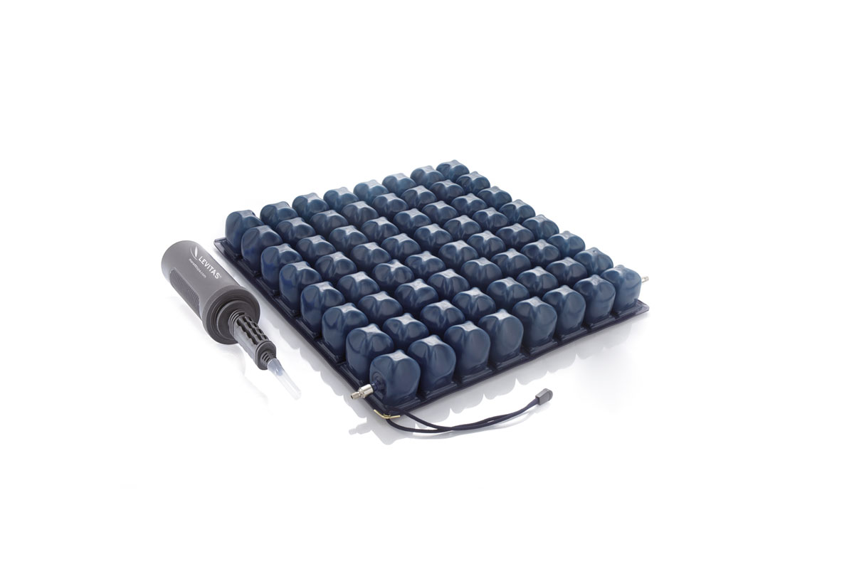 Cuscino antidec.a bolle d'aria a microinterscambio in pvc cm.36x36x6h 