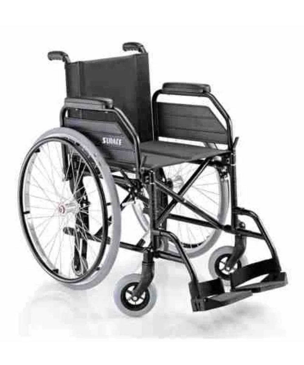 Carrozzina autospinta leggera S12 con seduta da 42 cm per disabili e anziani