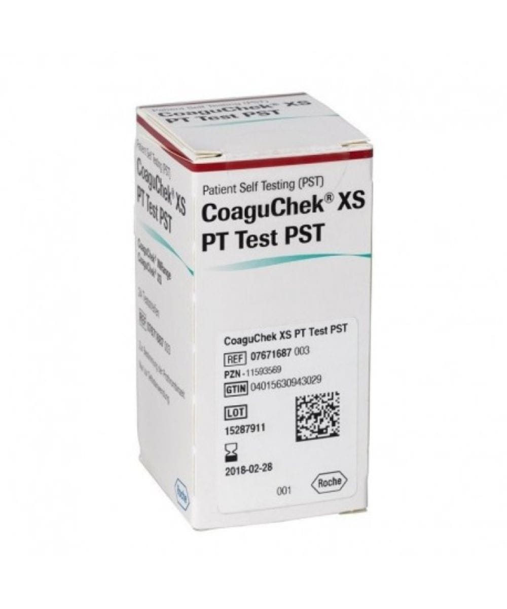 trisce CoaguChek XS PT Test per misurazione INR – confezione da 6 pezzi
