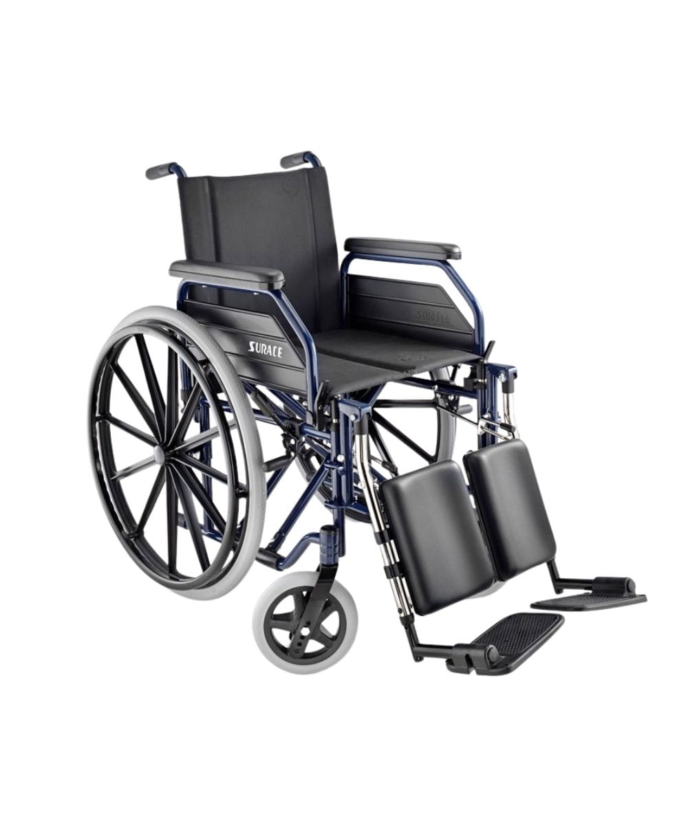 carrozzina autospinta Surace 500 Large seduta 48 cm pieghevole con doppia crociera