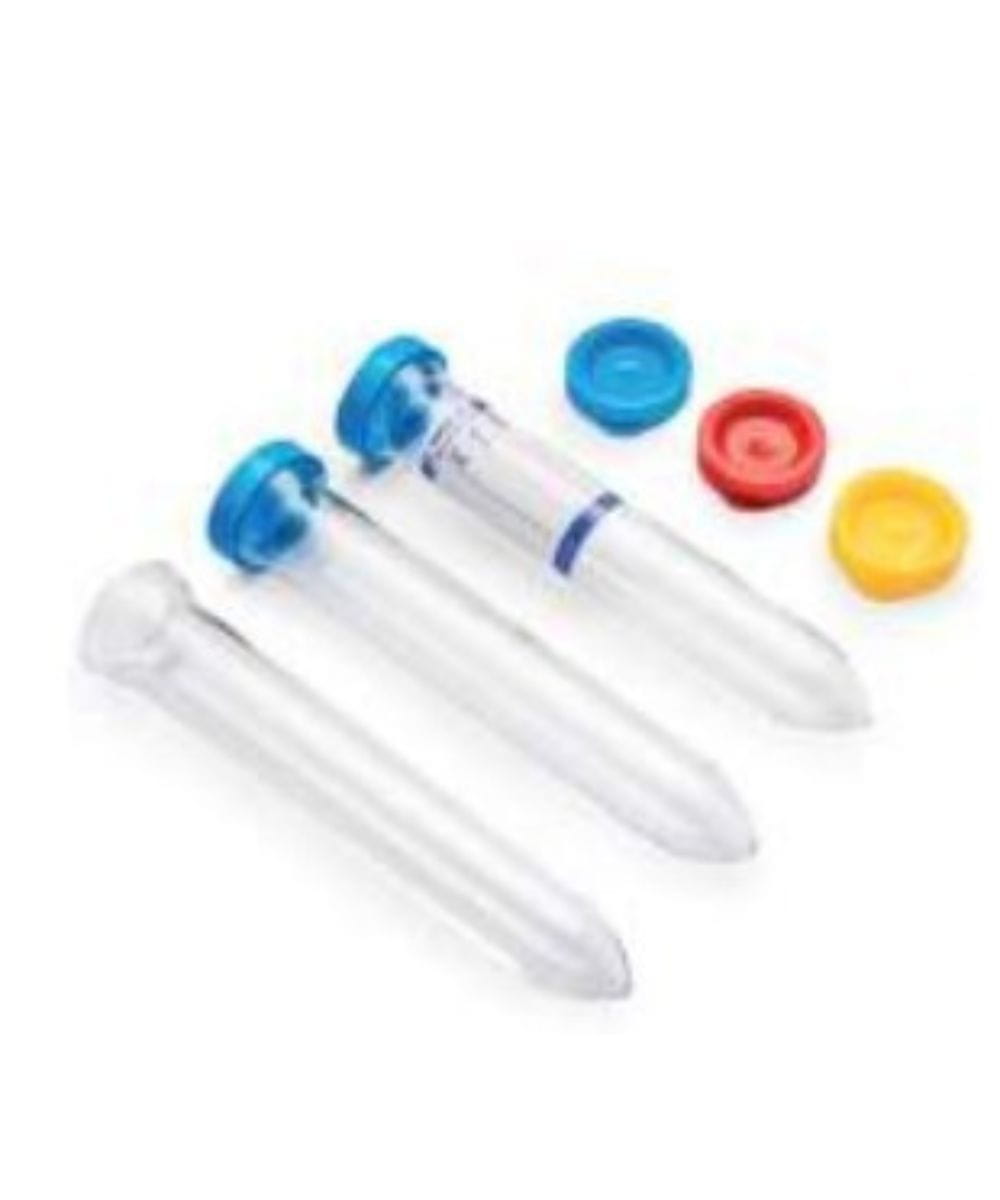 provette urina graduate in PS con pozzetto Ø 17x105 mm senza tappo