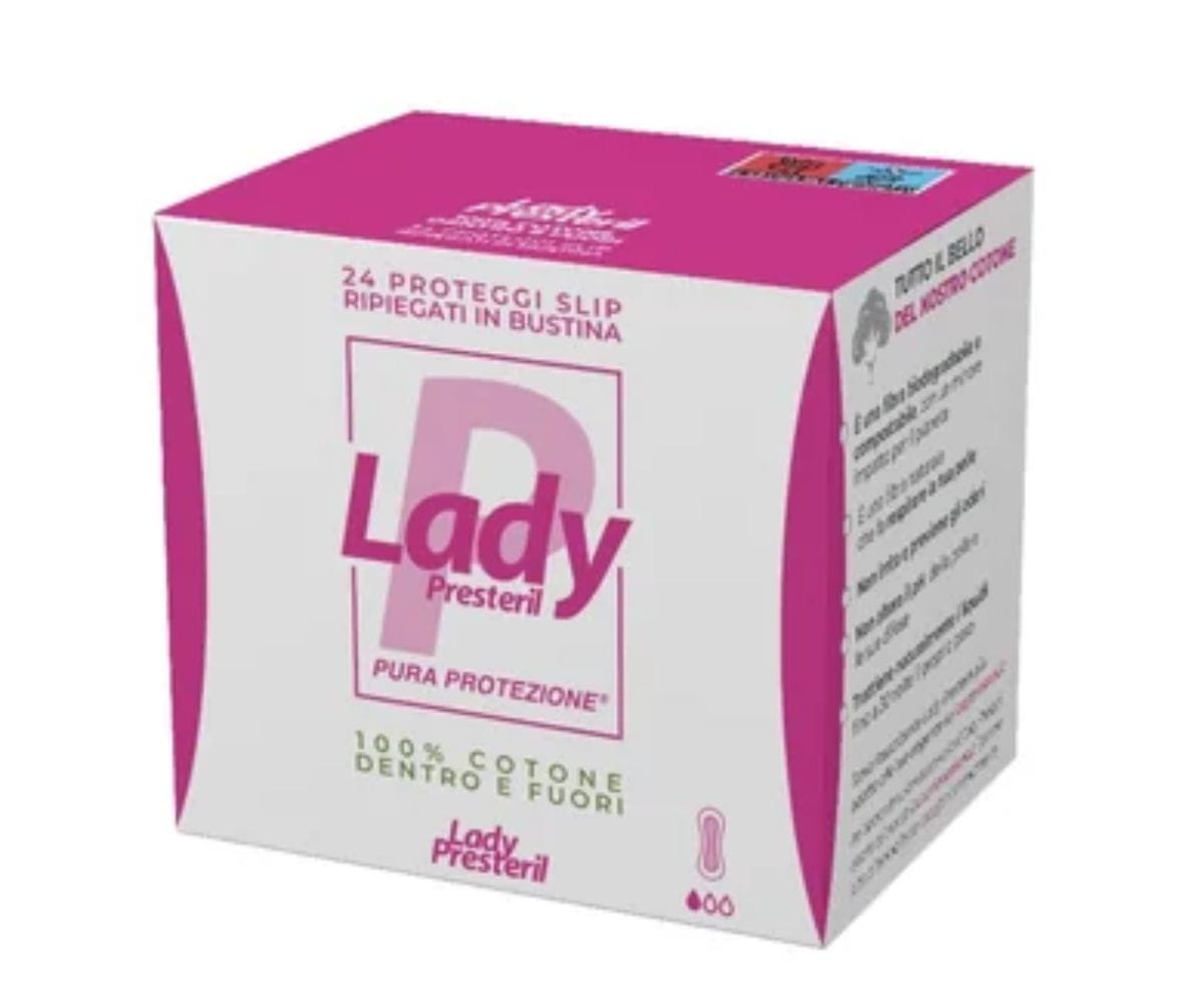 Salvaslip cotone Lady Presteril confezione 24 pezzi ripiegati