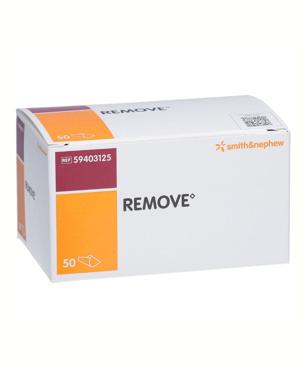 Salviette solvente Provox Remove confezione da 50 pezzi vista frontale