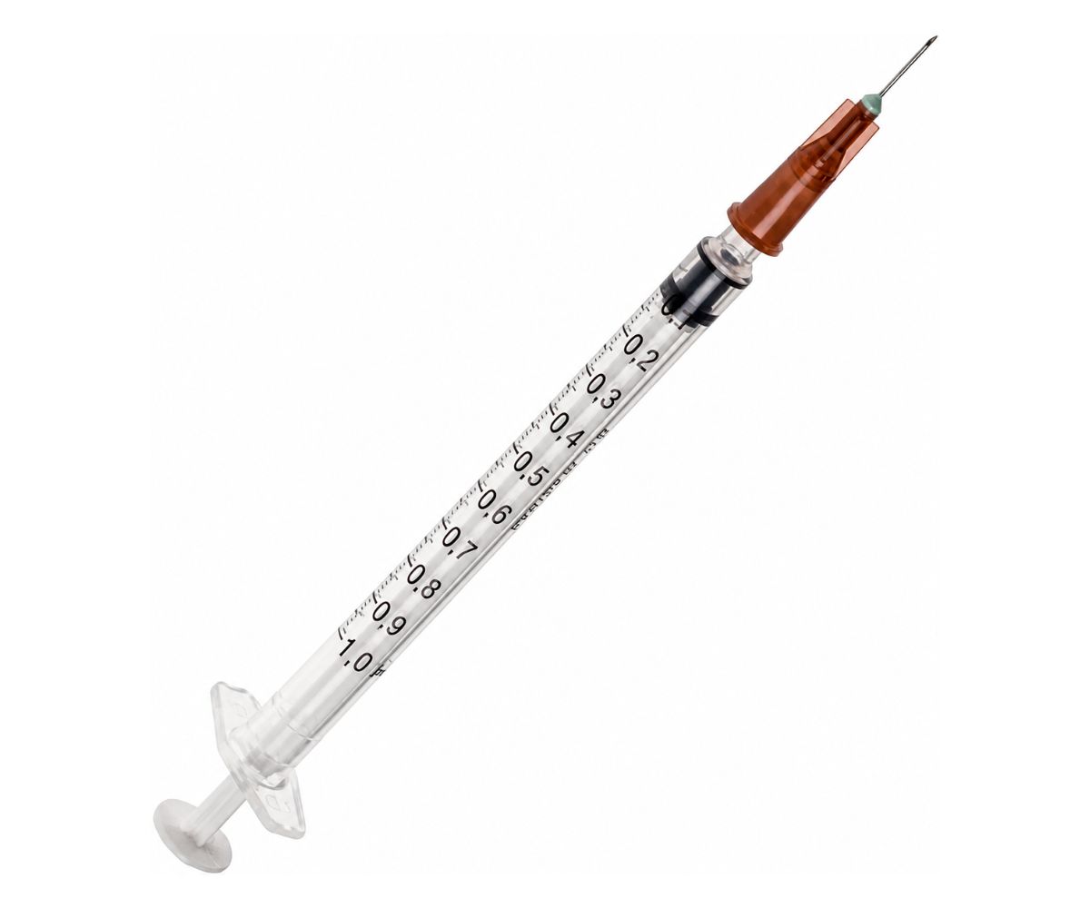 Siringa con ago bd 1ml tubercolina g27x3/8" conf. 100 pz 