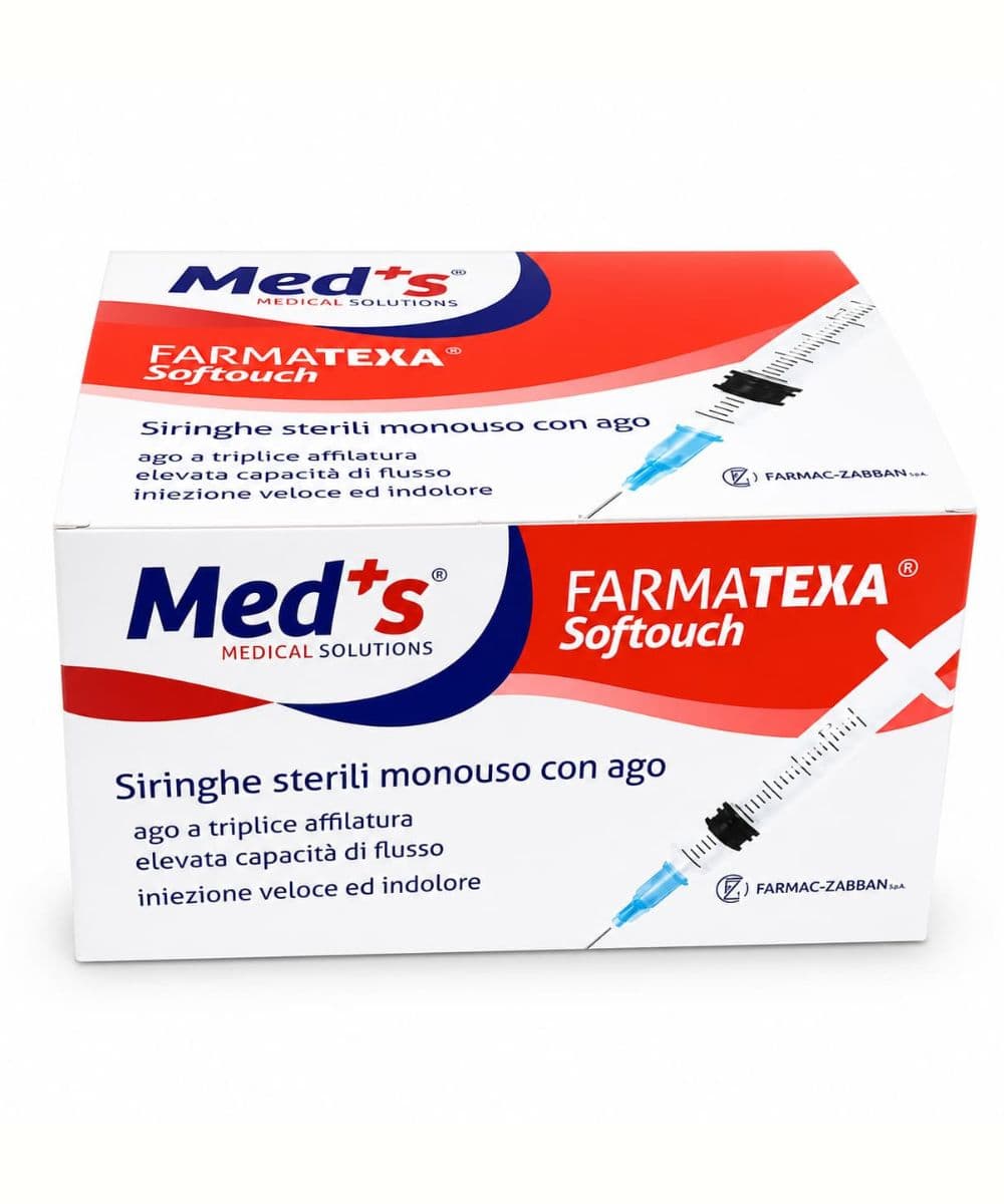 Box 100 siringhe monouso 2.5ml meds farmatexa softouch