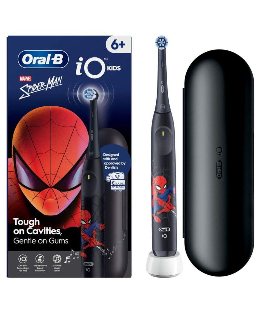 Spazzolino elettrico Oral-B iO2 Kids Spiderman con testina e custodia