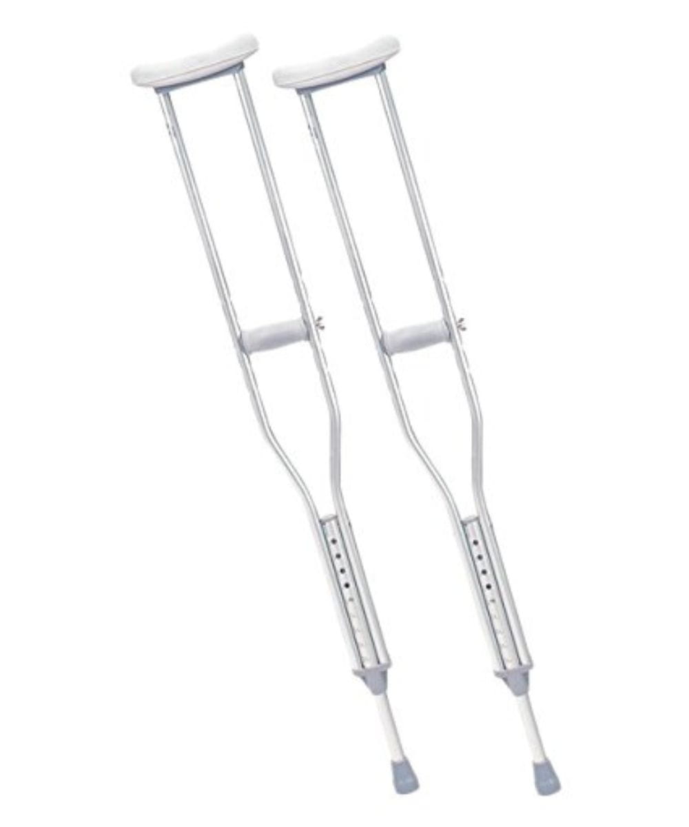 Stampella ascellare in alluminio per adulti