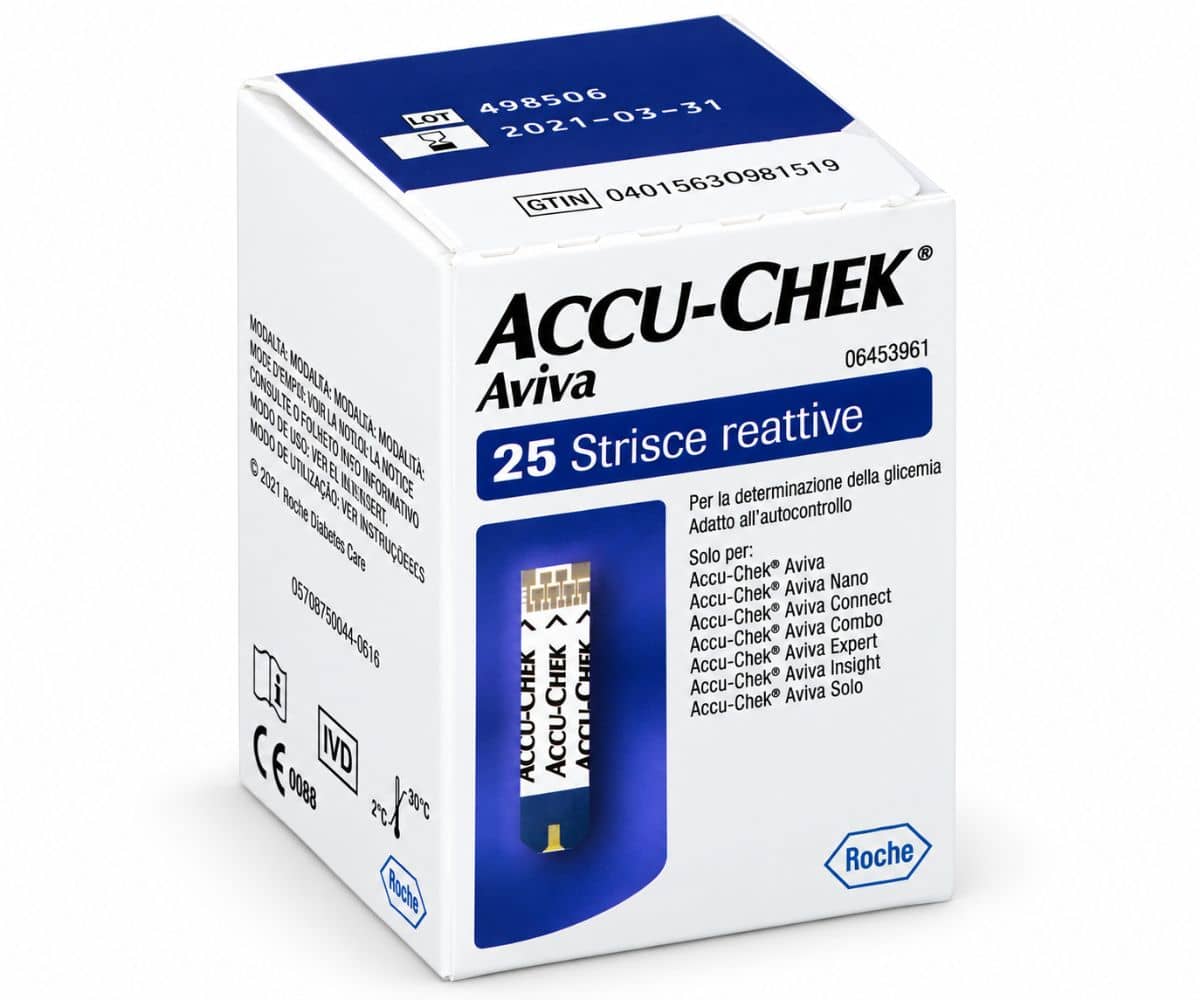Glicemia * accu-chek aviva strisce cf.25 pz. 