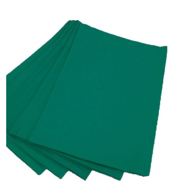 Telo in cotone 100x100 col.verde 