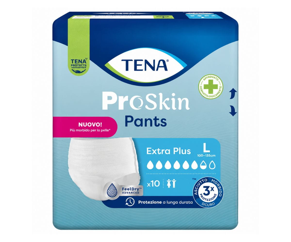 Tena Pants Extra Plus L mutandine assorbenti incontinenza confezione 10 pezzi