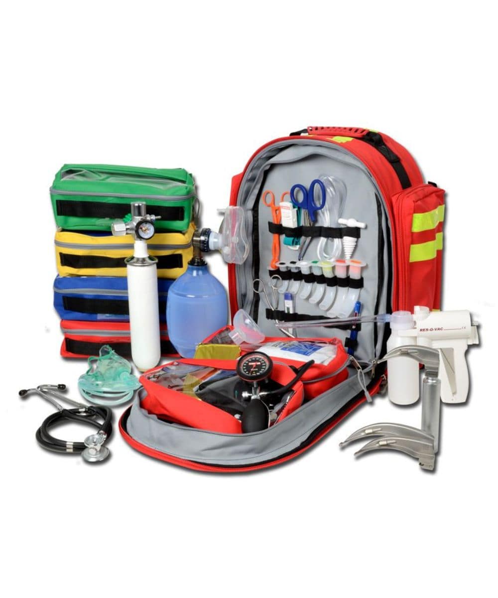 Zaino emergenza GIMA 8 completo con kit pronto soccorso