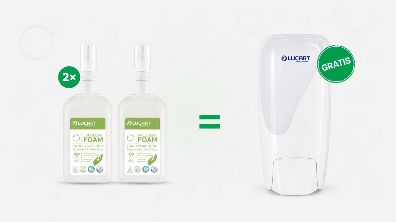 Saponi e dispenser da muro Lucart