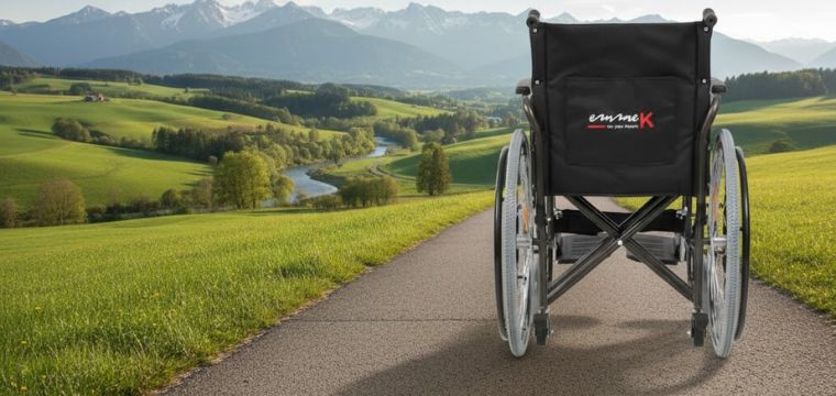 Sedia a rotelle per anziani Emmek
